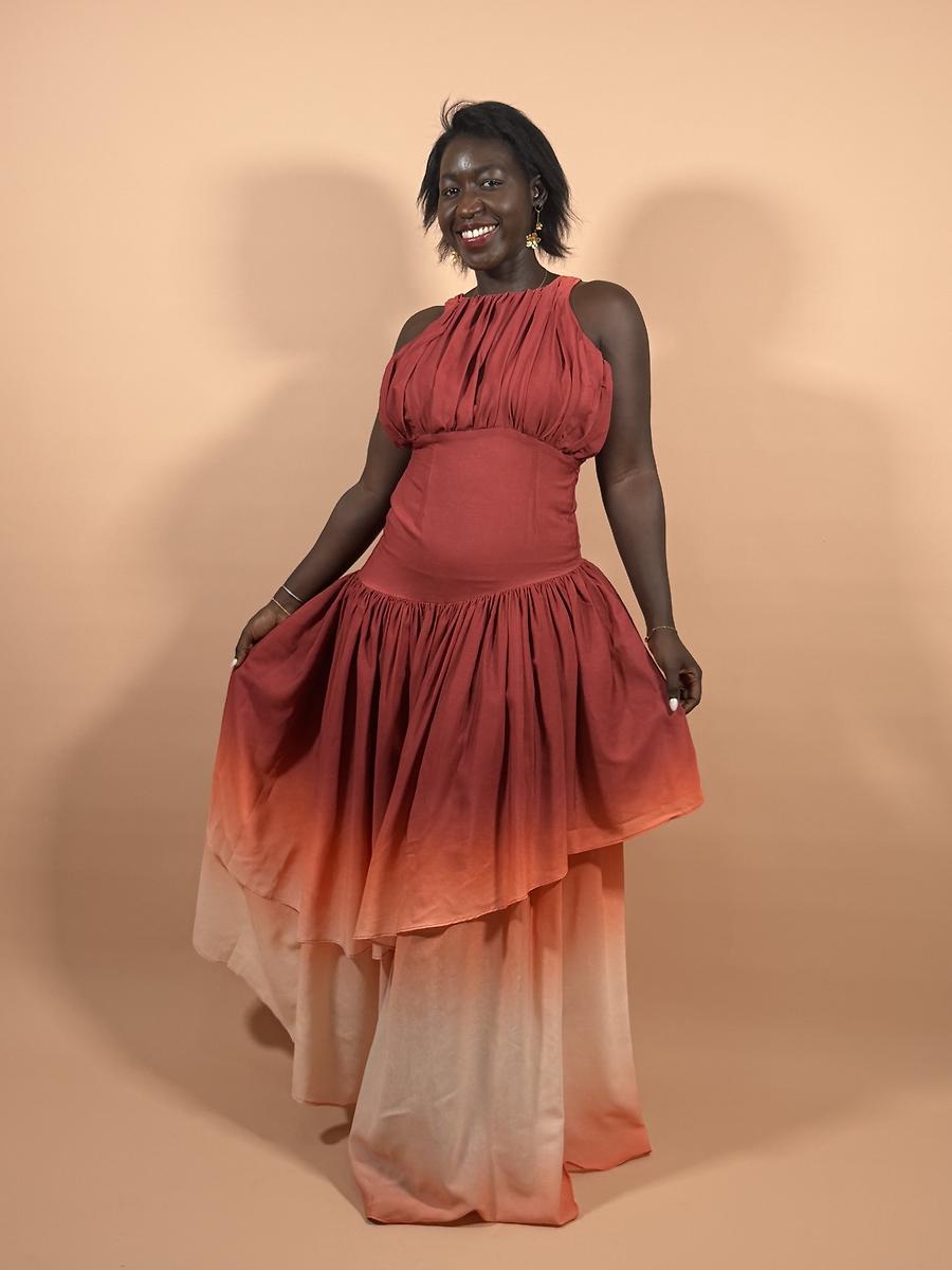 Robe à volant