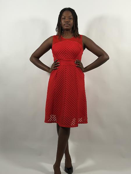 Perforated dress