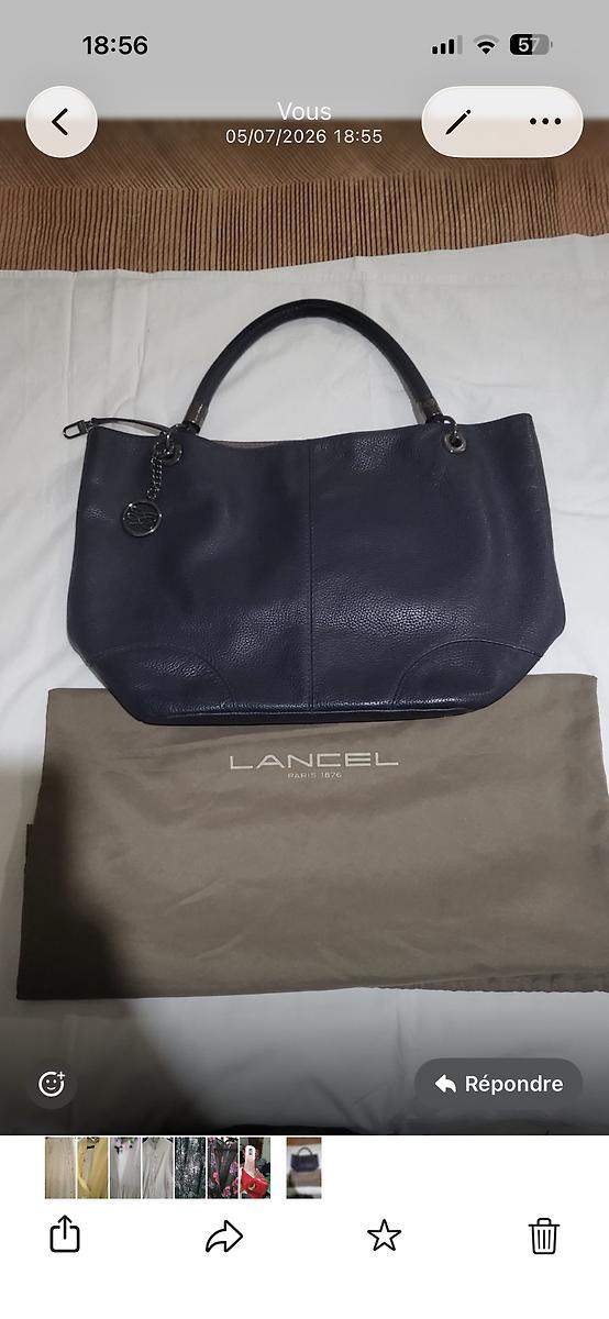 Sac Lancel bleu très bon état