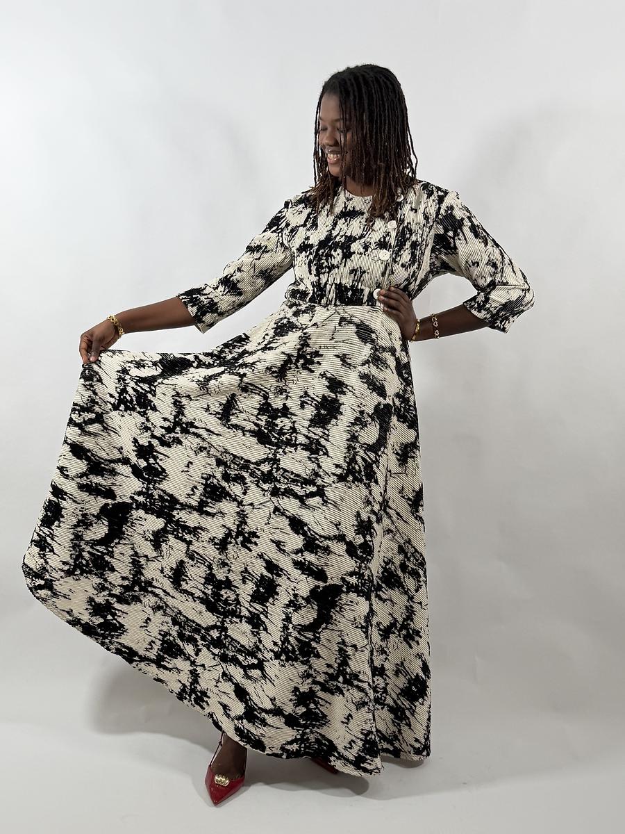Robe noir et blanc