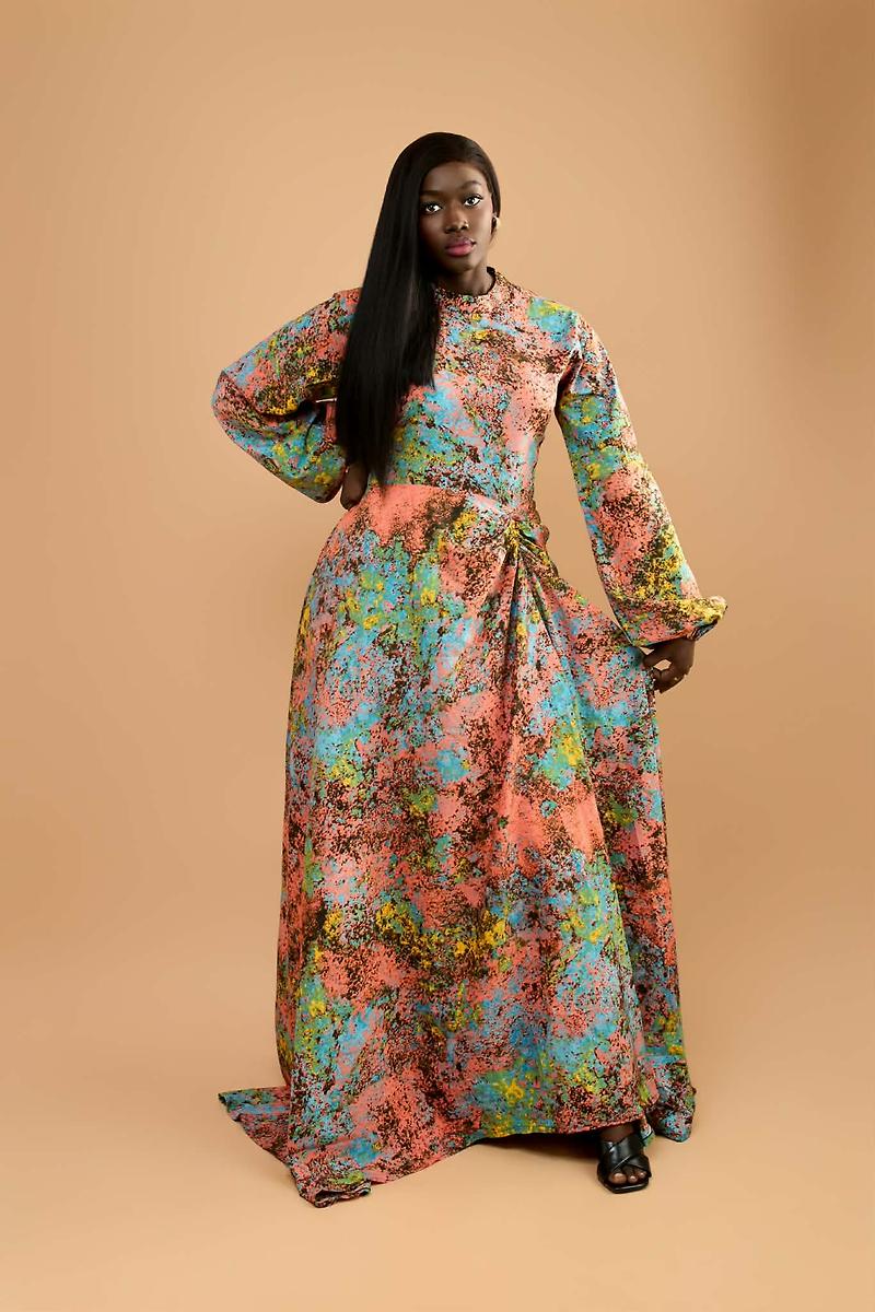 Robe cotton multicolore 