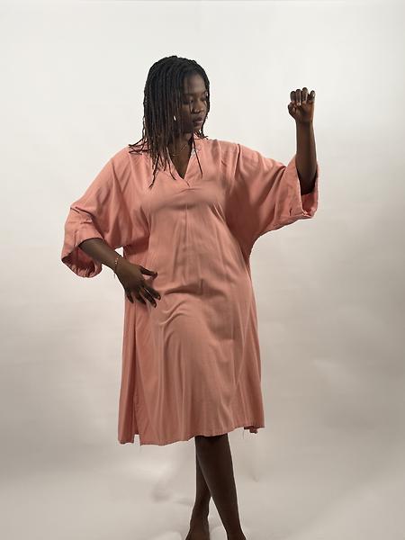 Salmon dress 3/4