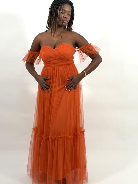 Orange dress