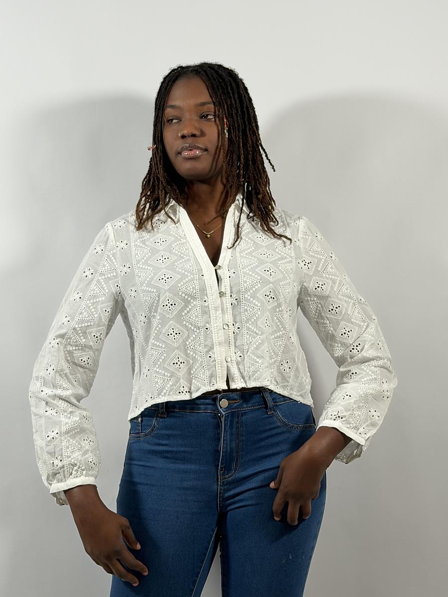 Chemise en broderie