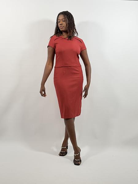 3/4 length dress