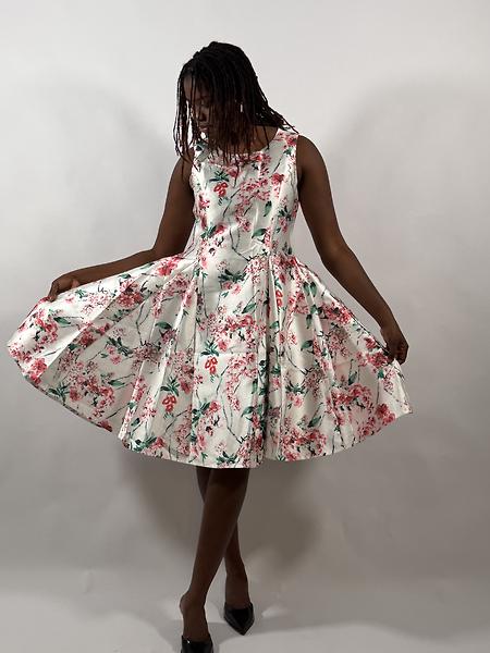White floral dress
