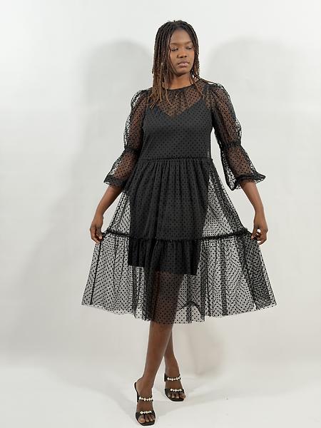 3/4 length dress
