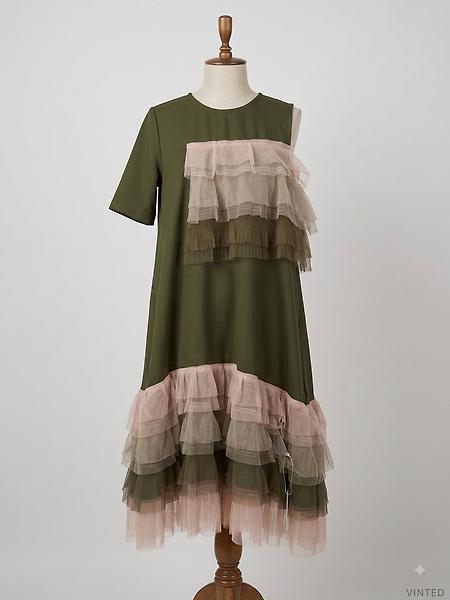 Monica - Frilled midi dress