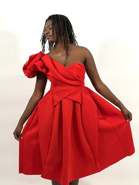 Red dress