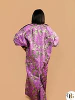 Robe brocard perles au coup  - Photo 4