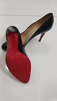 Escarpins Christian Louboutin "Décolleté 868" en Cuir Jazz 38,5 - Semelles neuves (Minuit moins 7) - Photo 2