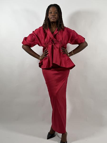Top and skirt set