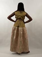 Robe brocart dorée - Photo 3