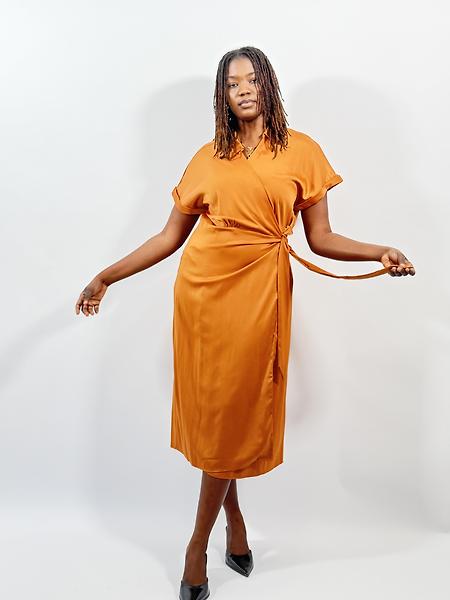 3/4 length dress