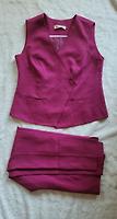 Ensemble gilet pantalon fuchsia  - Photo 3