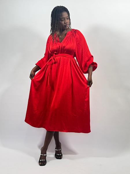 3/4 length dress