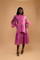 Robe organza floral noeud papillon  - Photo 1