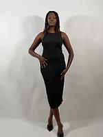 Robe droite noire - Photo 2