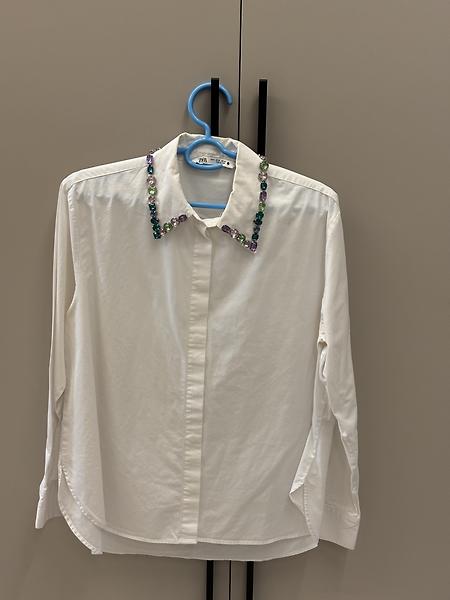 Zara rhinestone shirt