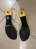 Sandales a talon Zara jaune - Photo 3